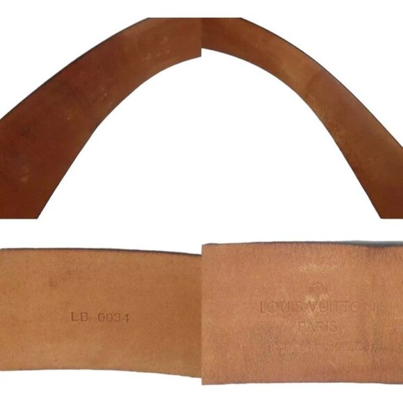 564222AN (S3) Louis Vuitton Belt Centurion Carre 90/36 Brown Damier main image 4